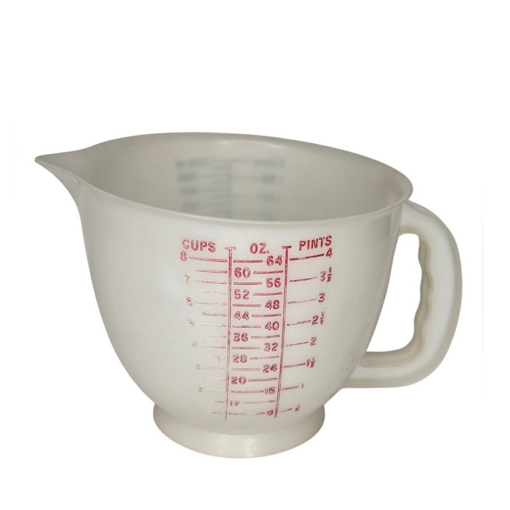 Vintage 1977 Tupperware 8 Cup 2 Qt Mix and Store Measuring Cup Batter Bowl 500-9